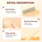 Avatore Zenbrush Cat Comb, Zen Brush for Cats, 2025 Upgraded Cat Brush with Release Button, Flea Comb for Cats, Click Self Cleaning Pet Hair Removal Combs (Yellow*2)