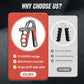 Hand Gripper Strengthener, Hand Squeezer Adjustable Resistance, Grip Strengthener Forearm Strengthener, Hand Exerciser for Muscle Building and Injury Recover, Forearm Strengthener