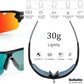 BangLong Polarized Sports Sunglasses Cycling Sun Glasses for Men Women with 5 Interchangeable Lenes for Running Baseball Golf
