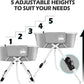 Premium Elevated & Foldable Dog Bathtub – 5 Adjustable Heights for Back-Friendly Grooming. Portable Indoor/Outdoor Pet Washing Station, Supports Small & Medium Dogs up to 140 lbs
