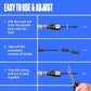 Sportbit Elite Beaded Jump Rope - Adjustable Speed Rope for Fitness, CrossFit, Boxing - Tangle-Free, Lightweight