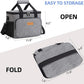 iknoe Thickened Lunch Bag - Soft Coolers Insulated, Leak Proof Tote with Zippered Top - Great for Work, Picnic, Beach - 18-Can Capacity, Grey