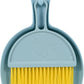 Small Broom and Dustpan Set,mini Compact Portable, for Home, Sofas, Kitchen countertops, Storage Shelves, Office desks, bathrooms, and pet Areas (Blue)
