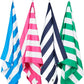 Dock & Bay Beach Towel - Quick Dry, Sand Free - Compact, Lightweight - 100% Recycled - Includes Bag - Cabana - Set G (4), Large (160x90cm, 63x35)
