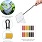Extra Long Aquarium Aquascaping Tools Kit 8 in 1, Liveek Stainless Steel Aquarium Plant Tools Long Fish Tank Aquascape Tweezers Scissors Scrapers, PH Paper, Fish Net, Aquascape Clean Brush, Bag