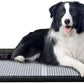 HQ4us Dog Pee Pad Holder Tray with Grate 34”×23”, Large Dog Litter Box Toilet, Puppy Pee Pad Holder, Less Mess, Dog Potty Indoor Outdoor for Balcony