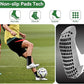 2 Set Anti-Slip Grip Soccer Socks with Shin Guard Sleeves, Sports Athletic Socks for Men Women