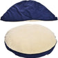 Amazon Basics Pet Cave Bed for Dog, With Removal Nesting Cave Cover, Fits up to 35lbs Pets, 30 x 30 x 12.5 inches, Blue