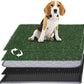 Artificial Grass Dog Grass Pad with Tray, Reusable Pet Urinal Pads for Training, 4 Layers Washable Bathroom Balcony Indoor Dog Potty (L-20×30")