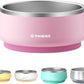 Pawaii Stainless Steel Dog Bowl with Non-Slip Rubber Base & Double Wall Insulation - Durable Design | Includes ID Tag | Dishwasher Safe Food & Water Bowl for All Dogs (34oz)