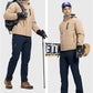 Rdruko Men's Snow Pants Waterproof Insulated Winter Hiking Pants Snowboard Fleece Lined Softshell Ski Pants