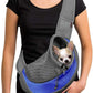YUDODO Pet Sling Carrier for Small Dogs & Cats – Hands-Free Puppy Carrier with Safety Hook, Large Zipper Pocket, Soft Breathable Mesh, Adjustable Strap & Reflective Strip (Blue 1.0 S)