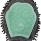 Dual Sided Pet Grooming Glove with Rubber Paw - 2-in-1 Grooming Glove | Fun Dogs & Cats Grooming Tool for Brushing, Massaging, and Scrubbing | Chenille Fabric Side Acts as Pet Bathing(Green)