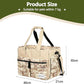Cat Carrier Bag, Foldable Pet Bag Airline Approved, Pet Travel Carrier for Medium Cats Small Cats Dogs, Sturdy Transport Carriers Long Trips(Brown)