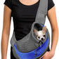 YUDODO Pet Sling Carrier for Small Dogs & Cats – Hands-Free Puppy Carrier with Safety Hook, Large Zipper Pocket, Soft Breathable Mesh, Adjustable Strap & Reflective Strip (Blue 1.0 L)