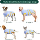 Kuoser Recovery Suit for Dogs Cats After Surgery, Professional Pet Recovery Shirt Dog Abdominal Wounds Bandages, Substitute E-Collar & Cone,Prevent Licking Dog Onesies Pet Surgery Recovery Suit