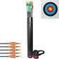 Archery Bow and Arrows Set for Adults 20 30 40 lbs Bow and Arrow for Beginner Teens Black Longbow Kit for Outdoor Hunting Archery Target with Quiver Target Faces Arm Guard Finger Saver