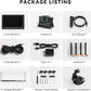 eRapta Magnetic Wireless Backup Camera Kit with HD1080P 7” DVR Monitor, Dual RV/Trailer/Truck/Tractor Cameras Wireless System, No Wiring, 9600mAh Rechargeable Battery, IR Night Vision-ACT702