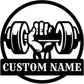 Personalized Metal Gym Sign, Custom Fitness Metal Wall Decor, Body Builder Lovers Gift, Gym Custom Unique Metal Wall Art, fitness room decor, home gym decor, gym wall art (Style-6)