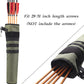 KRATARC Archery Lightweight Back Arrow Quiver Dual Use Foldable Compact Hip Arrows Bag with Molle System Hanged for Target Shooting