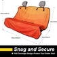Back Seat Cover for Car Trucks Van SUV,Waterproof Rear Bench Towel Seat Covers for Dogs and Kids,Automotive Backseat Protector (Orange)