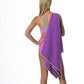 Flow Hydro Sport Towel - Microfiber Quick Dry Swimming Towels for Swim, Pool, Triathlon, and Other Water Sports in Medium, Large, Extra Large, and Hooded Sizes (Purple, X-Large (72" x 40"))