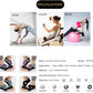 ABIRAM Yoga Socks Toeless Non-Slip Grips & Straps, for Pilates, Barre, Ballet, Bikram, Workout for Women