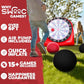 SWOOC Games - Inflatable Giant Kick Darts (15+ Ways to Play) - Jumbo Soccer Dartboard w/Air Pump - Big Carnival Games - Giant Outdoor Games - Oversized Dart Board Yard & Lawn Game for Kids & Adults