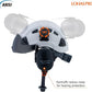 LOHASPRO Arborist Forestry Helmet Safety Hard Hat with Visor and Ear Muffs for Tree Service Logging Cutting Wood Chainsaw Helmet Garden Work Trimming Mowing(P91 White+Smoked Visor+Earmuff)