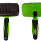 Tubby Potato™ Self Cleaning Slicker Brush - Deshedding Brush for Long and Short Haired Pets. Comfortable and Safe for Senitive Skin. Great for Dogs, Cats, and other Small Animals- Green