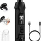 Casfuy 6-Speed Dog Nail Grinder – 50%+ Boost Power Dog Nail Trimmers Quiet with Dust Cap & 2 LED Lights & 2000mAh Battery & 4.8V Motor Electric Pet Toenail File Tool for Large Medium Small Dogs Cats
