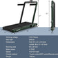 GYMAX Walking Pad, 4.75HP Under Desk Treadmill with LED Touch Screen, App Control, Built-in Speaker & Handle, 2 in 1 Folding Compact Portable Treadmill for Home Small Space
