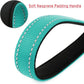 PLUTUS PET Short Dog Leash, Reflective Nylon Padded Handle, Strong Traffic Leash with Carabiner Clip, Perfect for Large or Medium Dogs (10”，Teal)