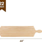 BATTIFE 22inch Greek Sorority Paddle Unfinished Wooden Pine Fraternity Paddles - Solid Wood Paddle [2Pack]