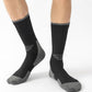 JOYNÉE 5/10 Pairs Mens Lightweight Athletic Crew Socks Cushioned Breathable Long Socks for Sports Running