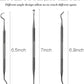 Hotop 3 Pieces Dog Dental Tooth Scaler and Scraper Stainless Double Headed Tarter Removing Tool Scraper Pet Teeth Cleaning Tools for Dog and Cat