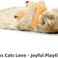 Catnip Toys 3 Pack – Plush Catnip Toy with Gall Fruit & Silvervine Stick with Feathers, Interactive Chew & Kick Toys for Indoor Cats, Relieve Stress & Encourage Exercise