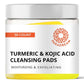 Turmeric Kojic Cleansing Pads: Face Exfoliating Pads for Acne Scars Skin Fades Skin Firming - Cleaning Pad with Turmeric and Kojic - Deep Clean Pores 50PCS