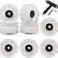 FREEDARE Roller Skate Wheels 54mm/58mm and Bearings Indoor Outdoor Luminous Light Up 83A with T Tools for Double Row Skating and Skateboard (8 Pack)