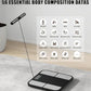 Scale for Body Weight - 8 Electrodes High Precision Digital Scale for BMI - 46 Body Composition Metrics - Bluetooth Bathroom Scale with LED for Home/Fitness