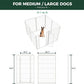 FXW Homeplus Unleashed Indoor Dog Playpen - Stress-Free and Safe Play, Heavy Duty 45 Inch 8 Wire Panels Dog Pen for Large Dogs, White│Patented