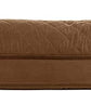 Furhaven Cooling Gel Dog Bed for Large Dogs w/ Removable Bolsters & Washable Cover, For Dogs Up to 95 lbs - Quilted Sofa - Toasted Brown, Jumbo/XL