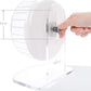 Niteangel Super-Silent Hamster Exercise Wheels - Quiet Spinner Hamster Running Wheels with Adjustable Stand for Hedgehog Gerbils Mice or Other Small Animals (S, White)