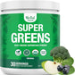 Nested Naturals Super Greens Daily Superfood Powder - Certified USDA Organic Green Powder w/20+ Whole Foods, Spirulina Powder,Wheat & Barley Grass - Probiotics, Fiber & Enzymes - Original Flavour, 30