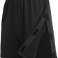 Deyeek Unisex Tear Away Shorts Snap On Athletic Cotton Shorts Post Knee Surgery Recovery Hip Replacement Pants with Pockets