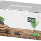 Acrylic Tarantula Enclosure, Reptile Terrarium Breeding Tank w/Temperature Hygrometer,Habitat Reptiles Feeding Box Isopod Terrarium Cage for Insect Lizard Home Office (Reptile-Tank-L(No Tray))