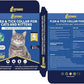 4 Pack Flea Collar for Cats, 32 Months Flea and Tick Prevention for Cats, Waterproof Cat Flea Collar, Natural Cat Flea and Tick Treatment, Adjustable Flea and Tick Collar for Cats Kittens(4 Colors)