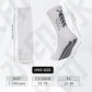 Grip Soccer Socks with Shin Guard Sleeves Non Slip Soccer Leg Sleeve Socks for Men Women Black/White 2 Set