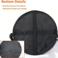 Heavy-Duty Horse Feed Bags - with Adjustable Strap, Comfort Neck & Nose Pads, and Double Waterproof Bottom Mesh (2-Pack) (Blue+Light Grey)