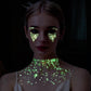 Teenitor 6 Colors Body Glitter Face Glitter, Glow in The Dark Glitter Gel, Glow in The Dark Face Paint for UV Black Light Concerts Party Rave Accessories